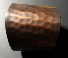 Solid Copper Adjustable Cuff Bracelet Dimpled New Vintage  see All Photos 