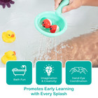 Interactive Bathtub Slide Set With Rubber Ducks And Ball     Toddler Bath Toys