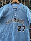 Vintage San Bernardino Champion Baseball Jersey  27 Shirt Blue Men   s Size L Usa