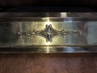 Antique Old English Brass Finish Fireplace Fender 