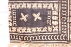 Vtg Tapa Bark Cloth Tonga Samoa Hawaiian Tiki Folk Art Fiji Polynesian 32 x26 