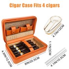 Cigar Bag Portable Cigar Humidor Travel Case Boxes For Cigar Lighter Cutter