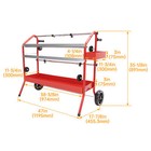 Mobile 36  Multi-roll Masking Paper Machine W  Storage Trays Auto Body Paint