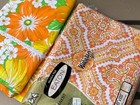 Vintage Flower Power Bedsheets Twin Martinique  Double Geometric Wabasso Canada