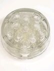 Vintage Clear Glass Flower Frog - 11 Holes