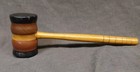 Vintage Handmade Turned Wood Judge Gavel 