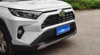 For Toyota Rav4 2019-24 Black Steel Front Bumper Grille Grill Cover Decal Trim