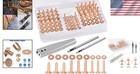 84pcs Copper Rivets And Burrs  9 And  12 Burrs Setter Leather Rivets Fastener
