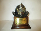 Liberty Art Works Inc Firefighter Firemen Bronze Helmet Award Trophy David Spade