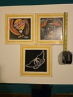 Harley Davidson Aerosmith 80 s Carnival Mirror Prize Vtg Bar Garage 8 x8 