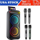 Karaoke Machine Party Speaker Bluetooth 5 0 Speaker For Birthday party With Mics