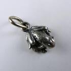 Tiny Sterling Silver Frog Charm Small Miniature Finding Bracelet Craft