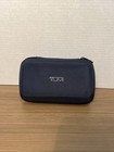 Tumi For Delta Blue Hard Case Shell Toiletry Cosmetic Case  empty 