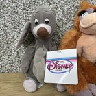 Disney Store Mini Bean Bag Plush Lot Of 3 Baloo  King Louie  Bagheera 8  Tags