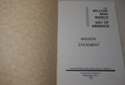 The Million Man March Day Of Absence 1995 Mission Statement Publication