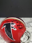 Tommy Nobis  60 Signed  nfl Roy  Atlanta Falcons 2 Bar Riddell Mini Helmet Coa