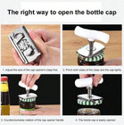 1   pc Multi-function Bottle   Jar Opener     Adjustable  Labor-saving Kitchen Tool