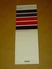 2008 Pontiac G8 Color Chip Chart Brochure Mint 