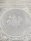 Great Floral American Coin Silver Floral Decorated Card Case- Mono d