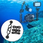 Aluminum Alloy Scuba Diving Light Torch Dual  Joint  And 1 Set Butterfly4386