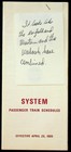 N w Norfolk And Western Railway System Passenger Train Schedules Timetable 1965