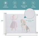33  Mesh Safety Gate Tall Retractable Baby Gate  For Dog Indoor Outdoor Use