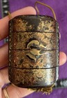 Japanese Inro  Hime Inro  Lacquer  Maki-e  Rabbit Netsuke  Ojime  Box                      