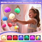 Night Light For Kids  Rechargeable Dimmable Silicone Led Nightlight With 7 Co   