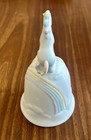 Vintage Ceramic porcelain Rainbow Unicorn Bell  1983 Enesco Imports Taiwan