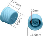 4pcs Blue Replacement Valve Caps 2high 2low Pressure  R134a R12 Refrigeration Ac