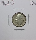 1962-d Roosevelt 90  Silver Dime  fine Details 