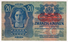 1913 Austria 20 Kronen 417399 Paper Money Banknotes Currency
