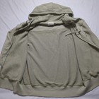 American Eagle Seriously Lived-in Zip Thermal Waffle Hoodie Green Oversized M