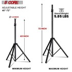 5core Speaker Stand Tripod Heavy Duty Adjustable 72  Pa Dj Mount Universal W Bag