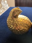 Vintage Mid-century Mcm Ceramic Gilded Quail Figurines Signed  jpm  2 In The Lot
