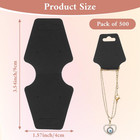 500pcs Black Jewelry Display Cards For Necklaces  Bracelets  And Earrings