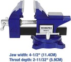 Bench Vise  4-1 2  Vice Utility Combination Pipe Home Vise  Swivel Base Bench