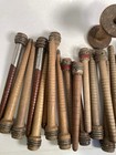 Wood Spools Bobbins Wooden Industrial 3 -8 75  Vintage Quills Mix Lot-30 