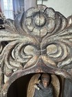 Mexican Santos Angel nicho Shrine Carved Wood Folk Art Antique Devotional C1900