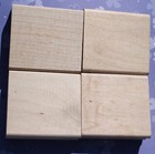 Stampin    Up  Unused Blank Wood Blocks  2 5    Long X 2 1 4    Wide  Set Of 4 Nos