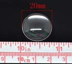 Transparent Glass Dome Seals Cabochons Round Flatback Clear 20mm  6 8   Dia  30