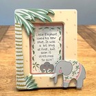 Vintage E k  Brownd Elephant Photo Picture Frame Nursery Baby Childs Room Decor