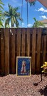 Vintage Glass Masters Kris Kringle Santa Claus Stained Glass Sun Catcher panel