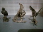 6 Lot Vintage Polystone American Eagle Collectible Figurines Greenbrier Bird