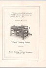 Togo Catalog Folder Brown Folding Machine Company Erie Pa 1909 Print Ad