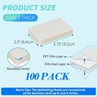 100 Pack 2 X 3 5 Laminating Sheets  2 5x3 75 Inch Thermal Laminating Pouches  5