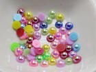 2000 Mixed Color Luster Ab Acrylic Round Half Pearl 4mm Flatback Beads Scrapbook