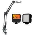 Phone Holders Stand Mount W  Led Light For Desk Bedside Video Record Live Stream