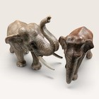 Schleich Asian Elephant Pair Male 14653 Female 14753 Retired Wildlife Figure