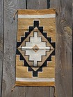 Navajo Rug Two Grey Hills Antique Native American Indian Blanket Weaving 1915